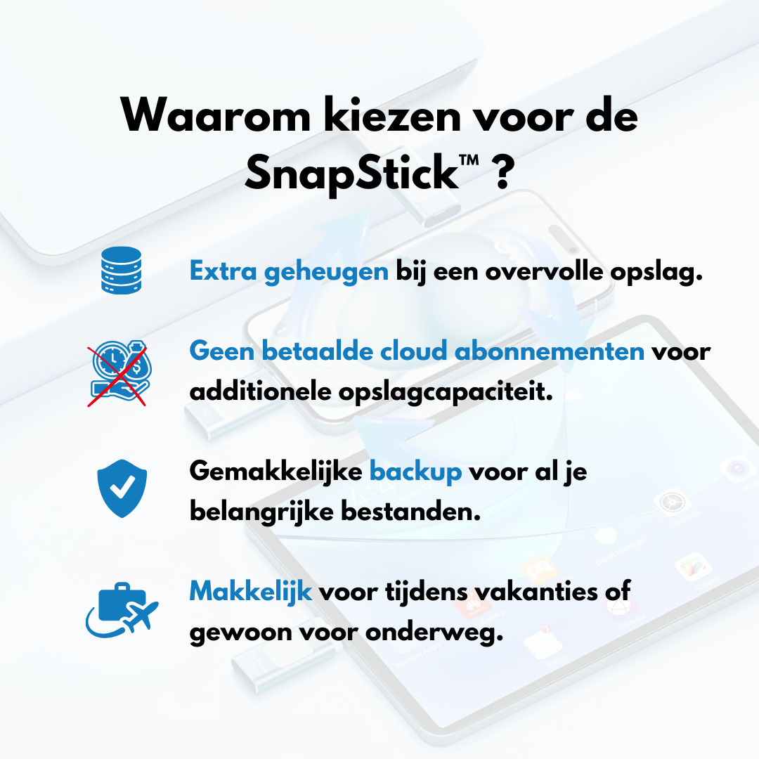 SnapStick™ - Almacenamiento Móvil
