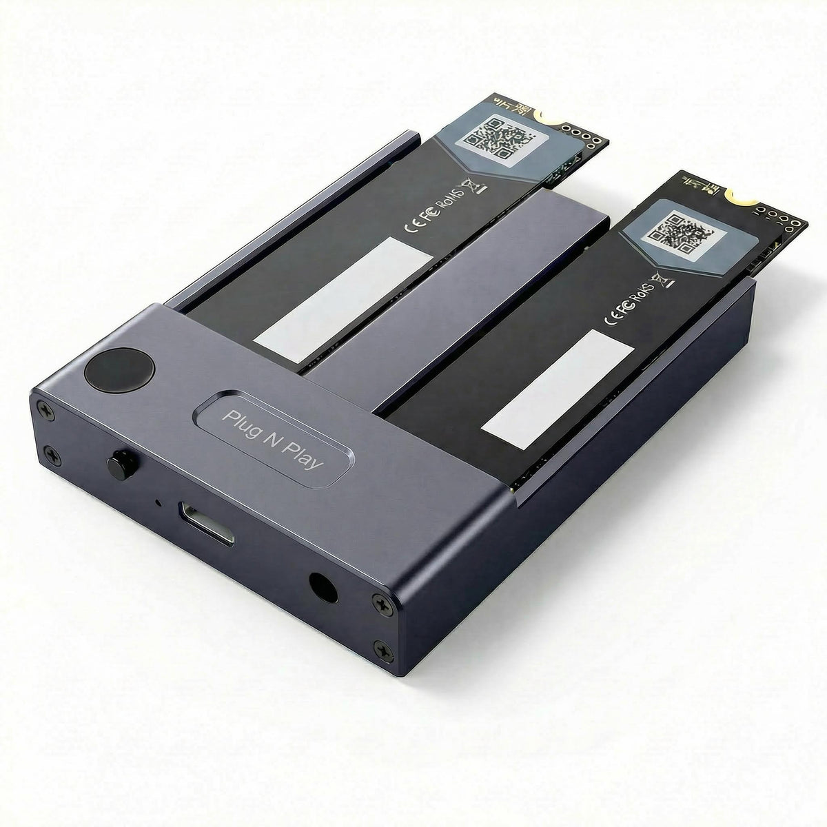 Carcasa NVMe de doble bahía