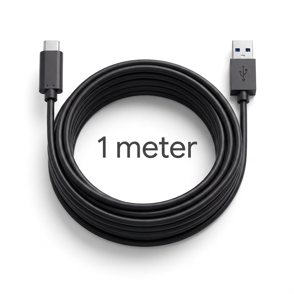 Cable USB-C extra largo — 1 m de libertad de movimiento