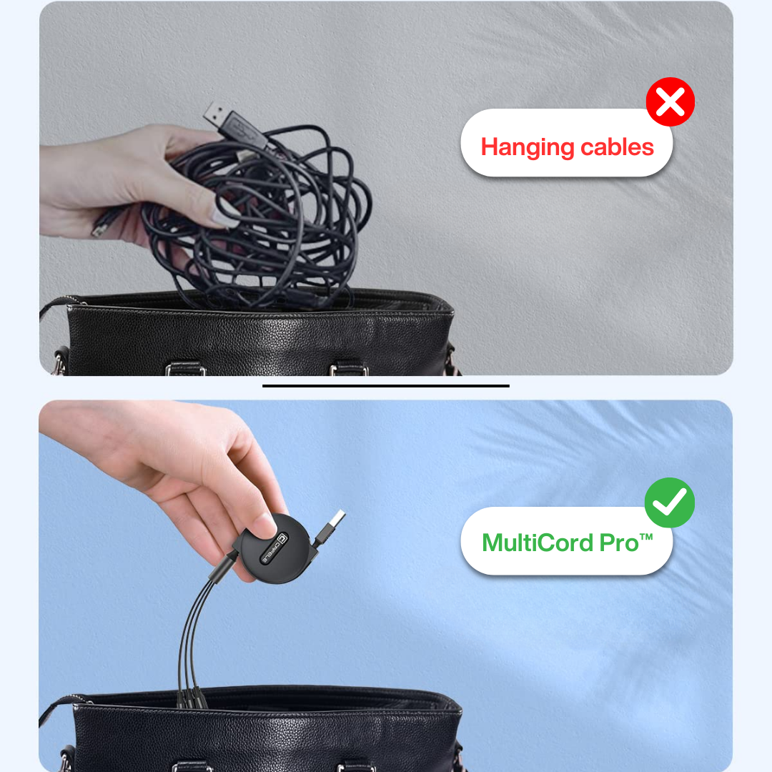 MultiCord Pro™ Cargador Retráctil Rápido