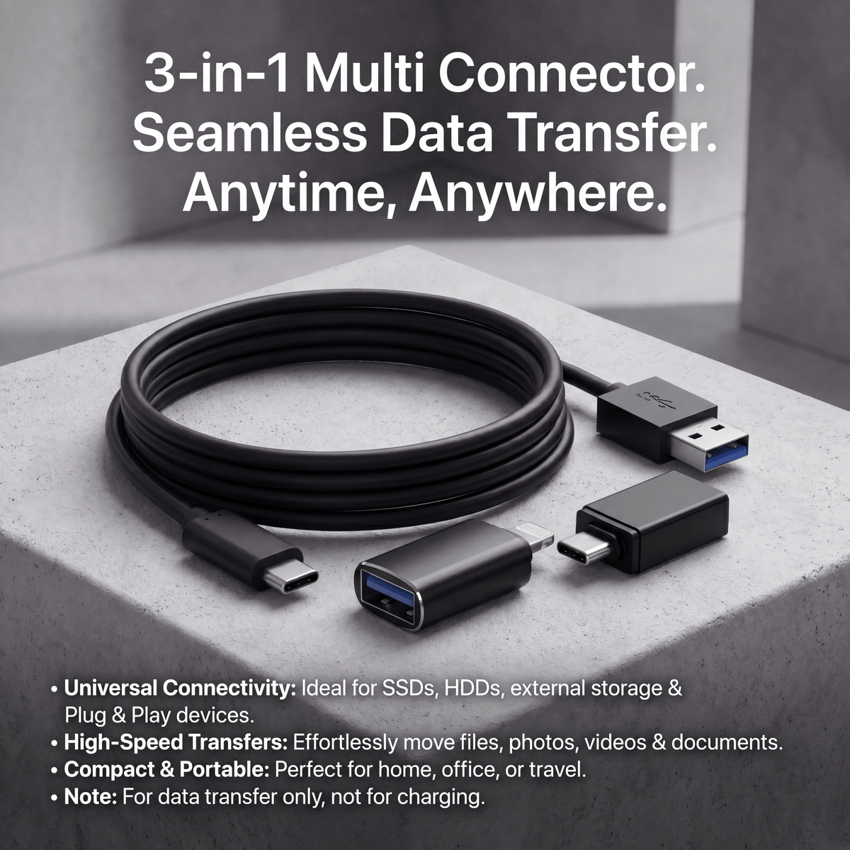 Juego de adaptadores universales 3 en 1