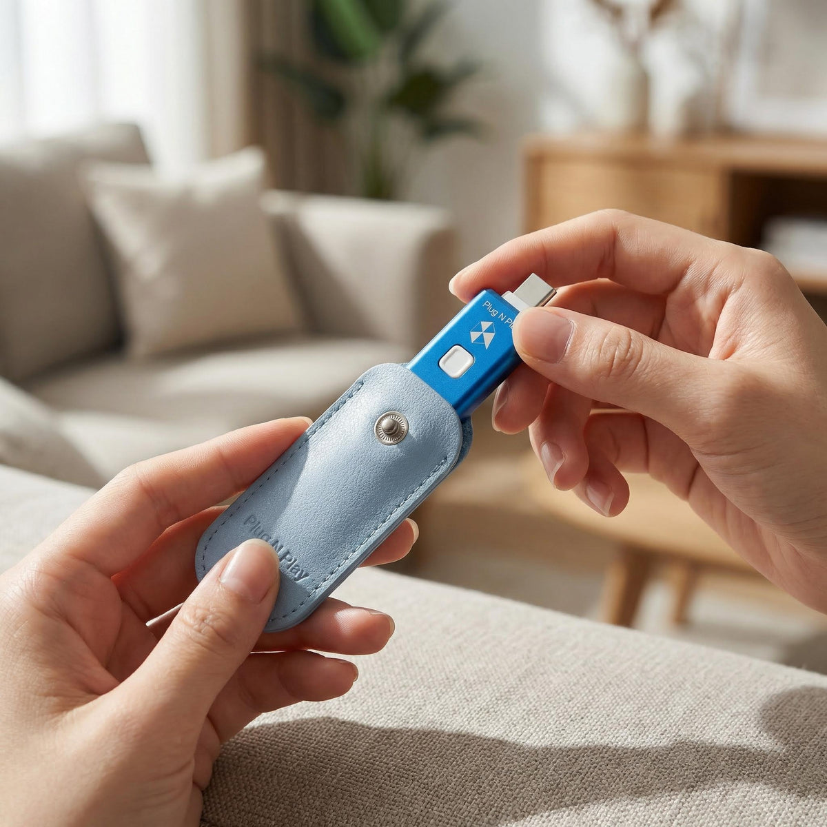 SnapCase™ – SnapStick guardado de forma segura